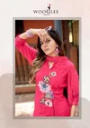 Sanskriti By Wooglee Heavy Rayon Kurti With Bottom Dupatta
